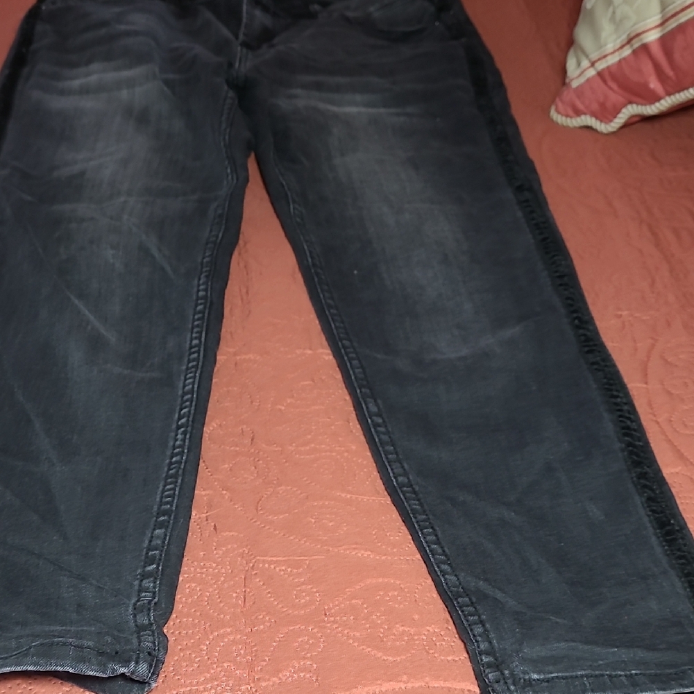 Kensie Men's Dark Gray Relaxed Jeans
